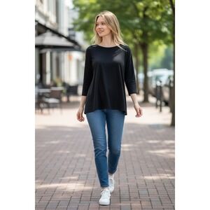 Old Navy Black Long‎ Sleeve Tee